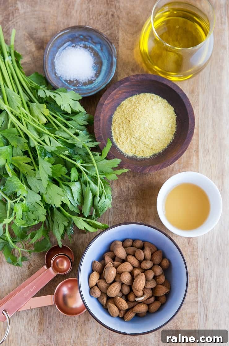 Low-FODMAP Pesto Sauce - a garlic-free, dairy-free recipe for pesto sauce that is Low-FODMAP and vegan - perfect for those with food sensitivities