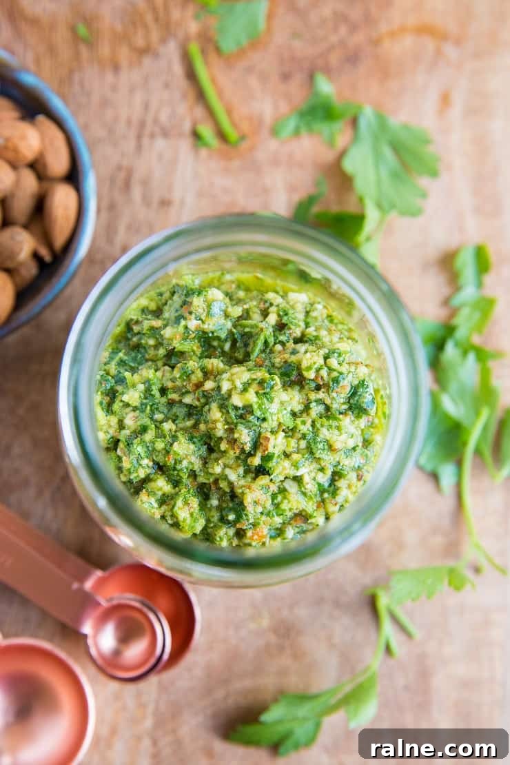 Low-FODMAP Pesto Sauce - a garlic-free, dairy-free recipe for pesto sauce that is Low-FODMAP and vegan - perfect for those with food sensitivities