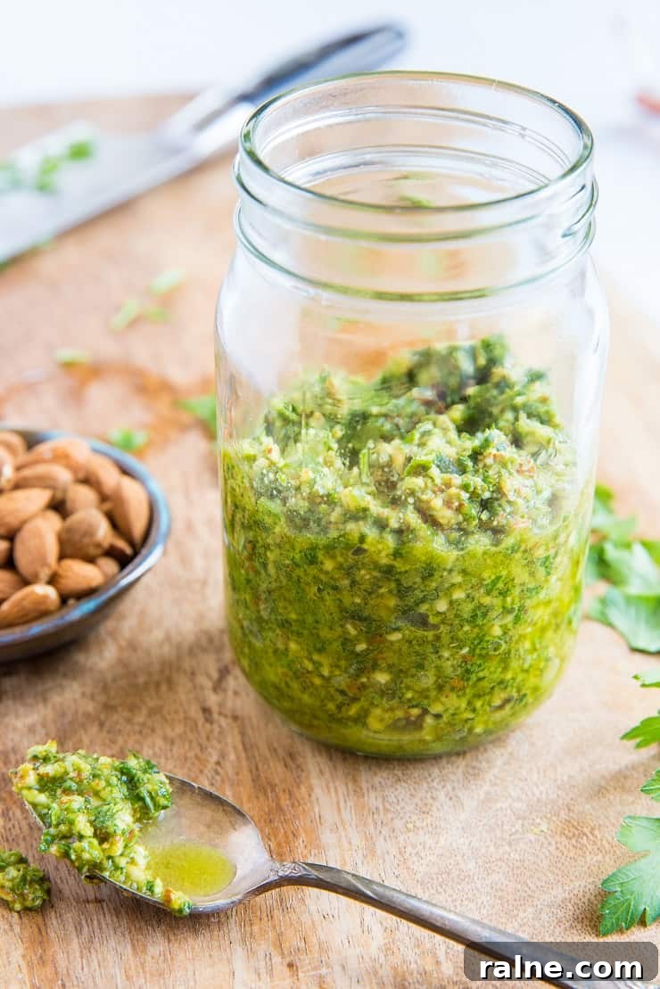 Low-FODMAP Pesto Sauce - a garlic-free, dairy-free recipe for pesto sauce that is Low-FODMAP and vegan - perfect for those with food sensitivities