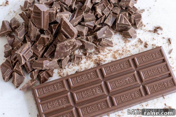 Decadent S'mores Casserole Recipe for Family Desserts 12 hershey bar whole and chopped