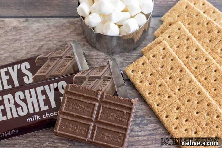 Decadent S'mores Casserole Recipe for Family Desserts 4 ingredients shown