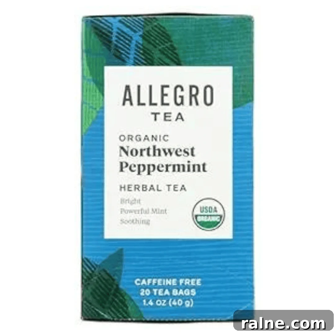 box of allegro organic tea