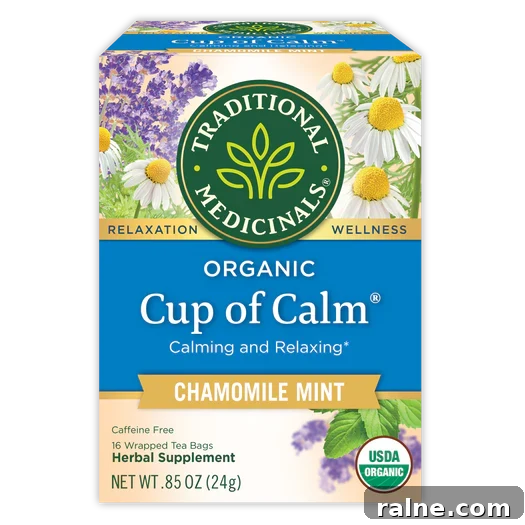 plastic free tea bags Cup of Calm Traditional Medicinals