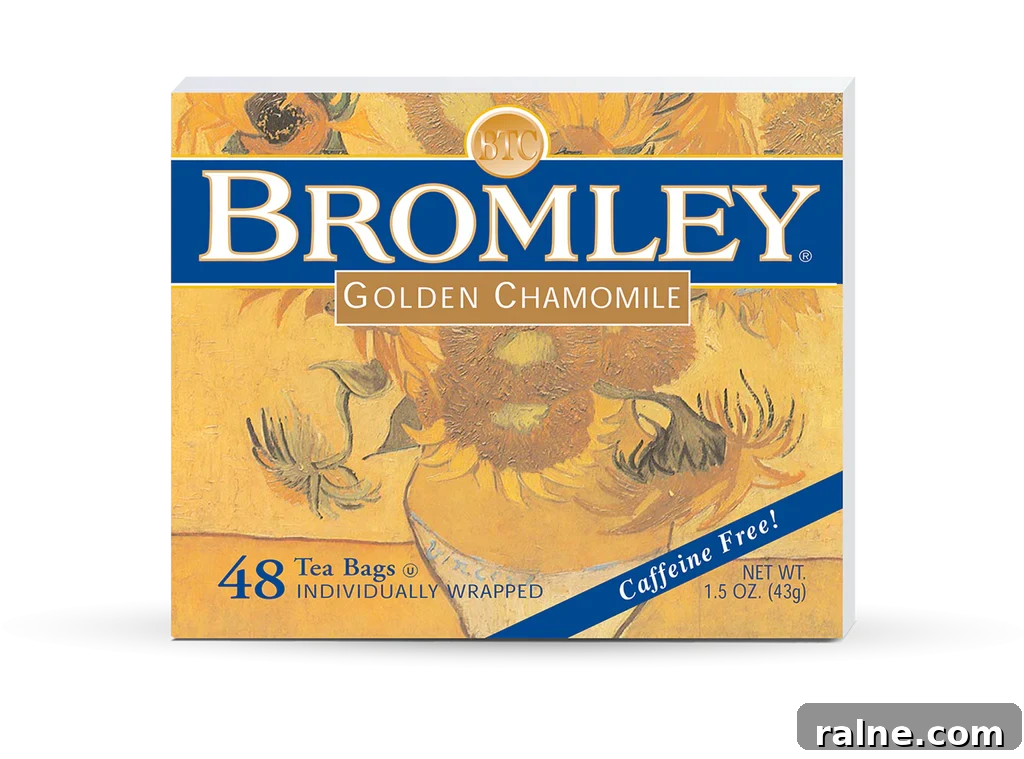 box of bromley chamomile tea