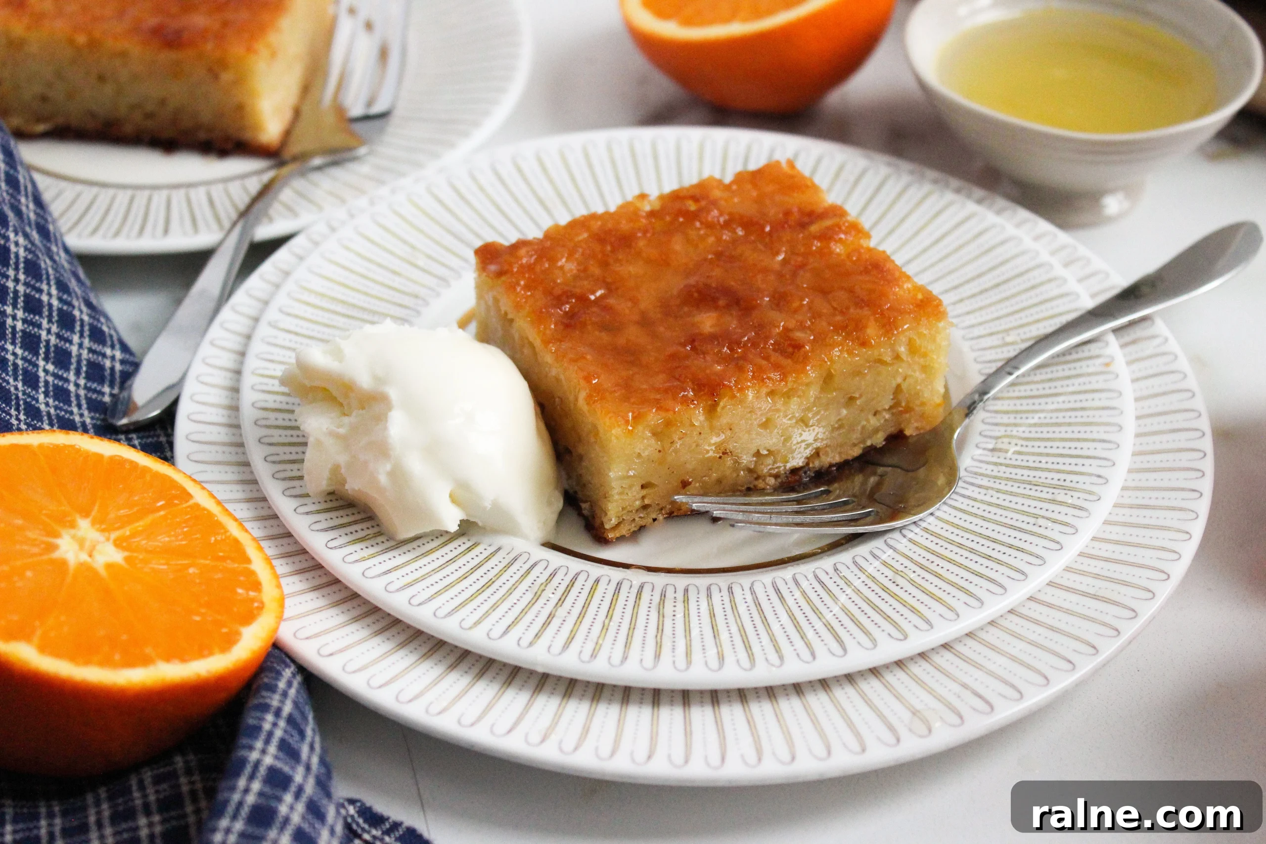 Orange Semolina Cake (Portokalopita) 14 Portokalopita