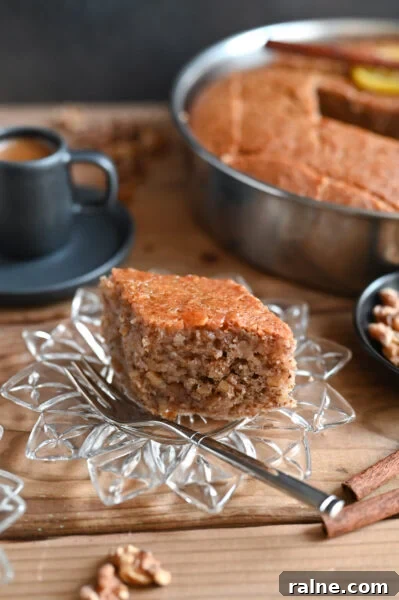 Orange Semolina Cake (Portokalopita) 16 A traditional syrup cake full of walnuts and spices