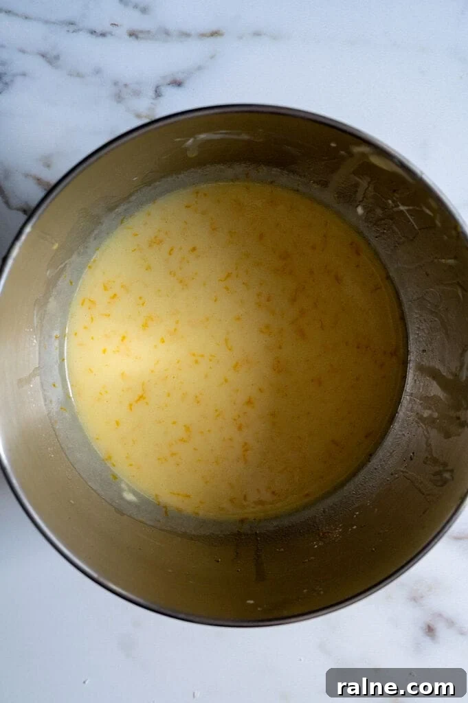 Orange Semolina Cake (Portokalopita) 9 Cake mix for the Portokalopita