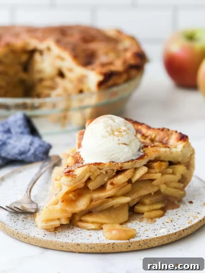 Top Pie-Making Tools Every Baker Should Own 17 slice of mile high apple pie with ice cream on a plate