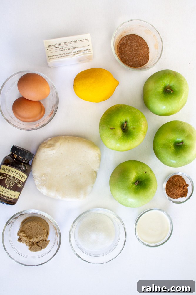 Homemade Apple Hand Pies with Cinnamon Sugar Filling 3 apple pie ingredients