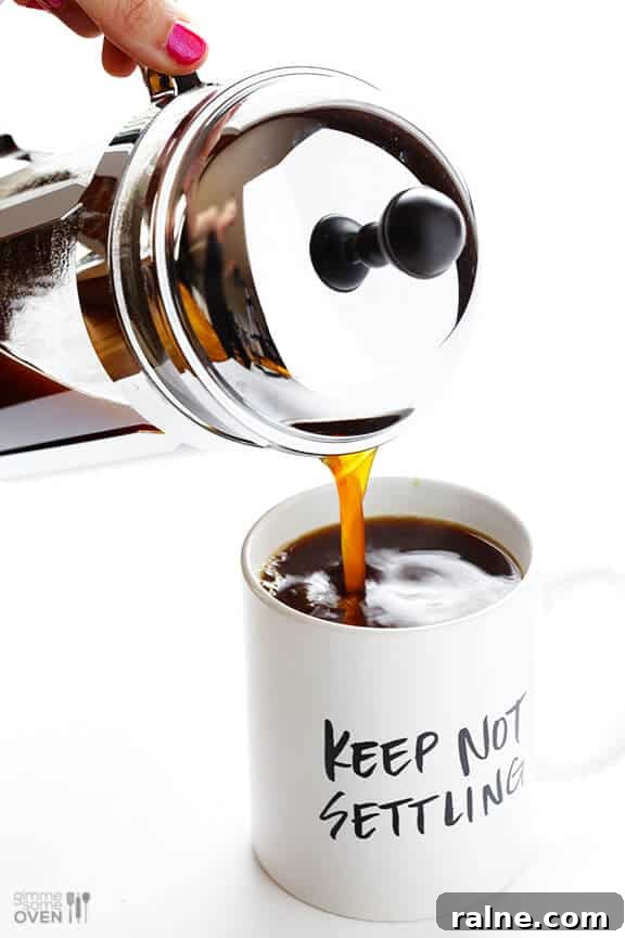 French Press Coffee -- learn how to make perfect French press coffee with this step-by-step tutorial