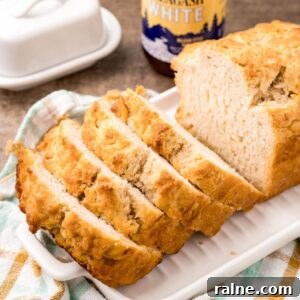 No-Fuss Beer Bread Recipe: Crispy Crust, Tender Inside 10 square image of beer bread cut into slices