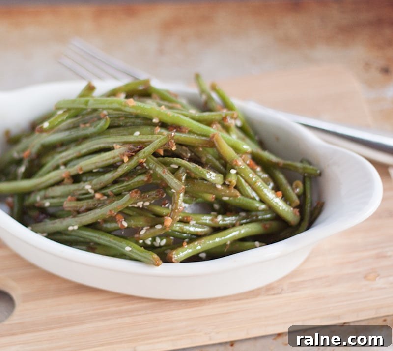 Garlic Szechuan Green Beans Recipe — Quick Stir-Fry Side Dish 2 Copycat PF Chang's Garlic Ginger Green Beans