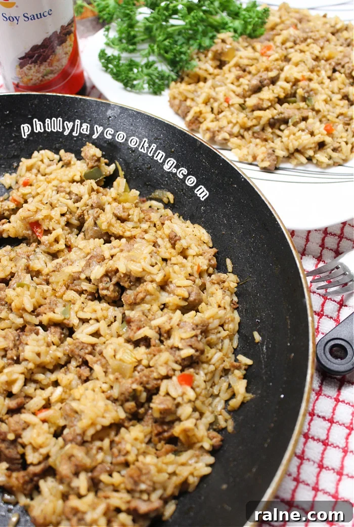 Savory Dirty Rice with Ground Beef and Sweet Italian Sausage 4 Dirty Rice Recipe