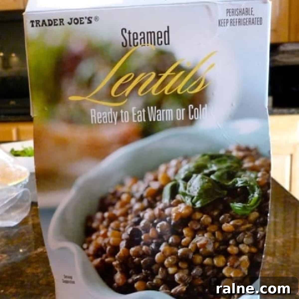 Zesty Lemon Lentil and Quinoa Salad with Fresh Herbs 3 Box of Trader Joe's Steamed Lentils