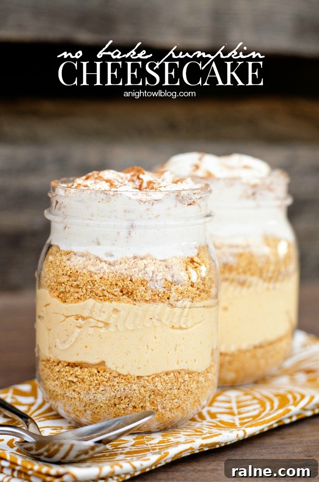 25+ Mason Jar Recipes for Quick Meals & Snacks 11 no bake pumpkin cheesecake | 25+ Mason Jar Eats