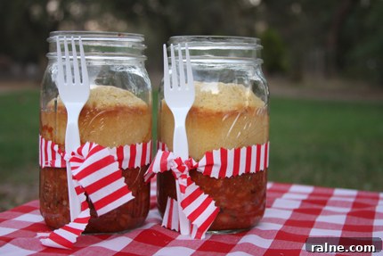 25+ Mason Jar Recipes for Quick Meals & Snacks 22 Chili and Cornbread in a Jar | 25+ Mason Jar Eats