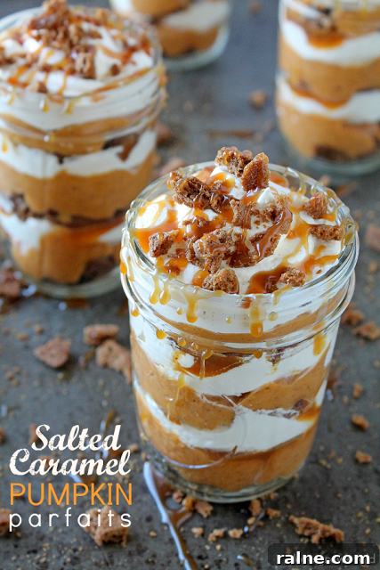 25+ Mason Jar Recipes for Quick Meals & Snacks 7 Salted Caramel Pumpkin parfaits | 25+ Mason Jar Eats