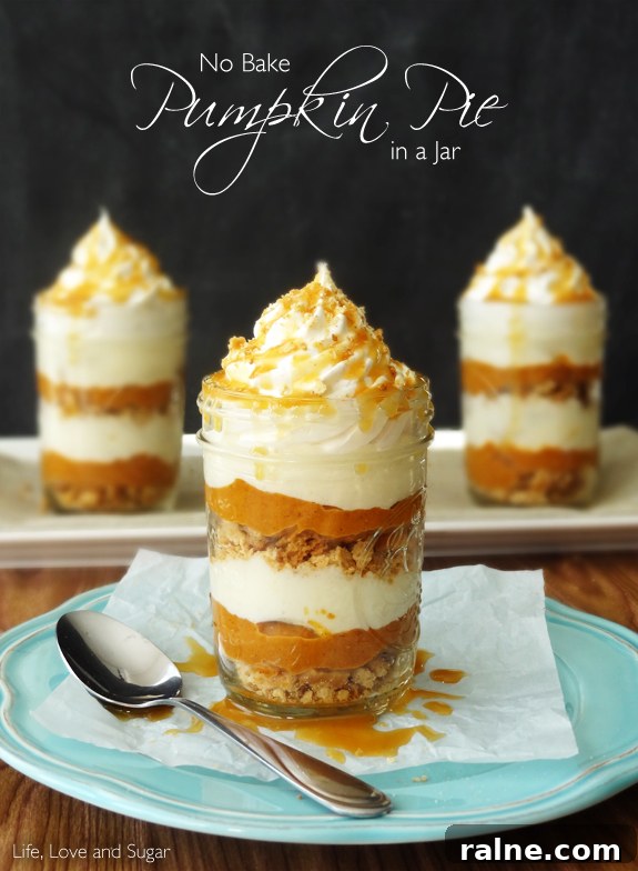 25+ Mason Jar Recipes for Quick Meals & Snacks 10 No bake Pumpkin Pie in a Jar | 25+ Mason Jar Eats
