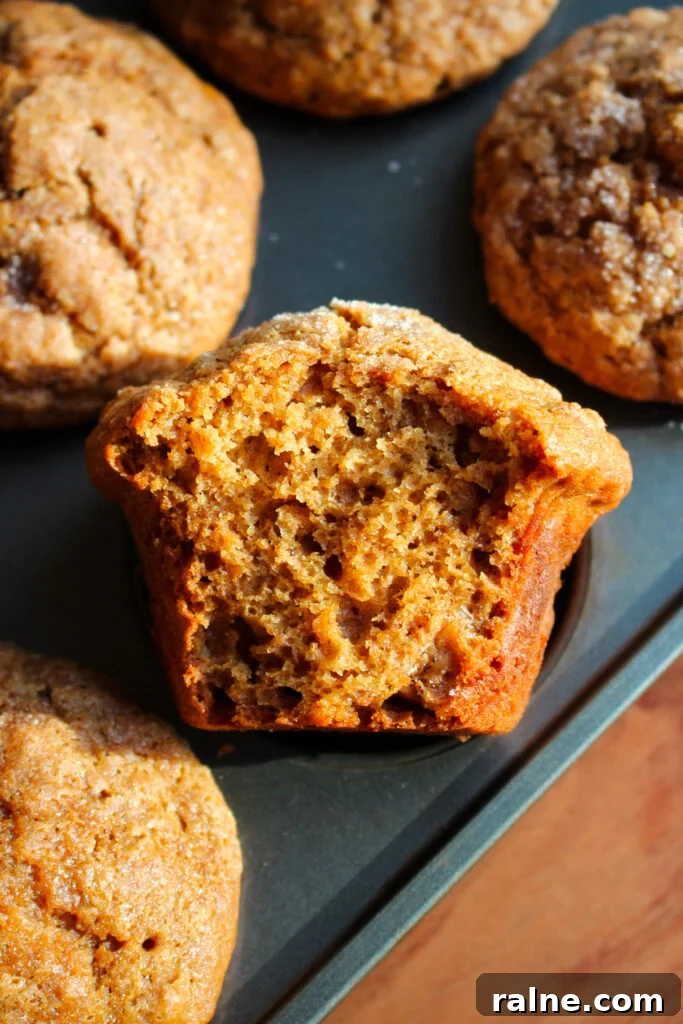 Gingerbread Banana Muffins with Warm Spices and Molasses 11 img 28945 10