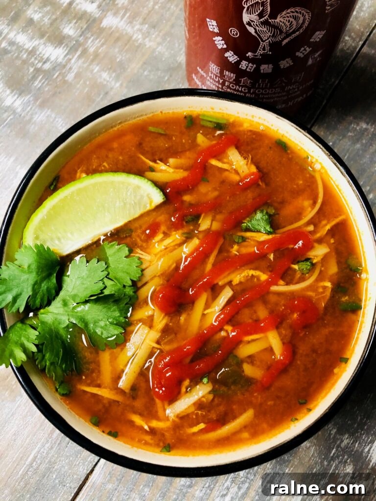 Sriracha Chicken Noodle Soup Made in the Slow Cooker 9 Slow Cooker Sriracha Chicken Noodle Soup