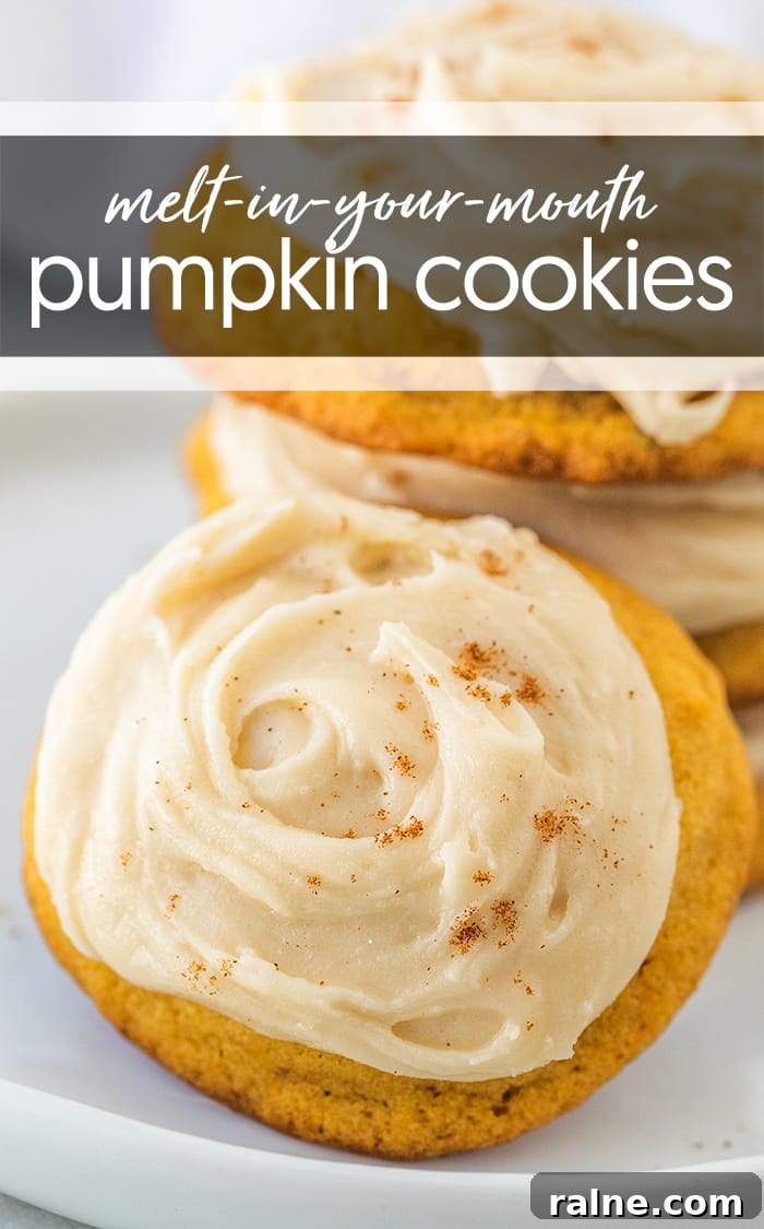 Ultra-Soft Pumpkin Cookies That Melt in Your Mouth 3 frosted holiday cookies