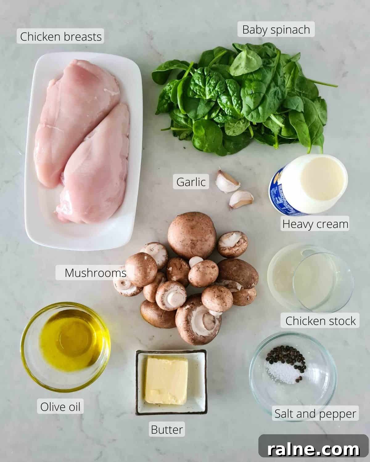 All the ingredients required for this recipe.