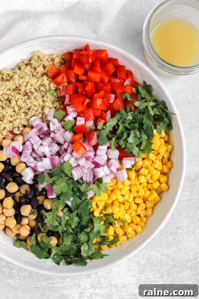Southwest Quinoa Salad with Avocado and Zesty Lime Dressing 7 img 3136 6