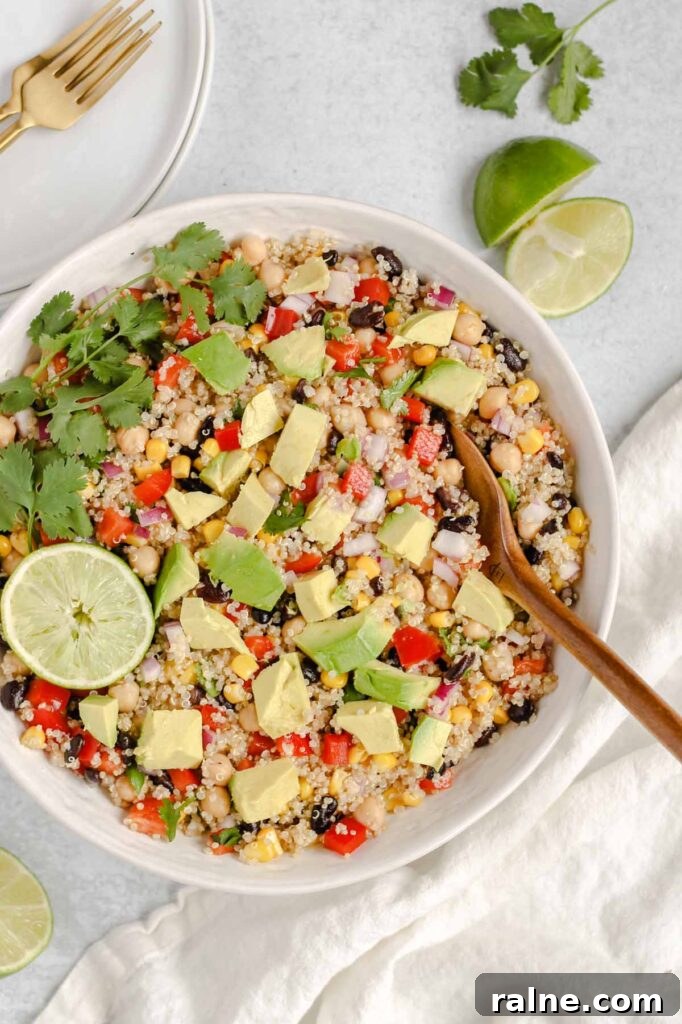 Southwest Quinoa Salad with Avocado and Zesty Lime Dressing 9 img 3136 8