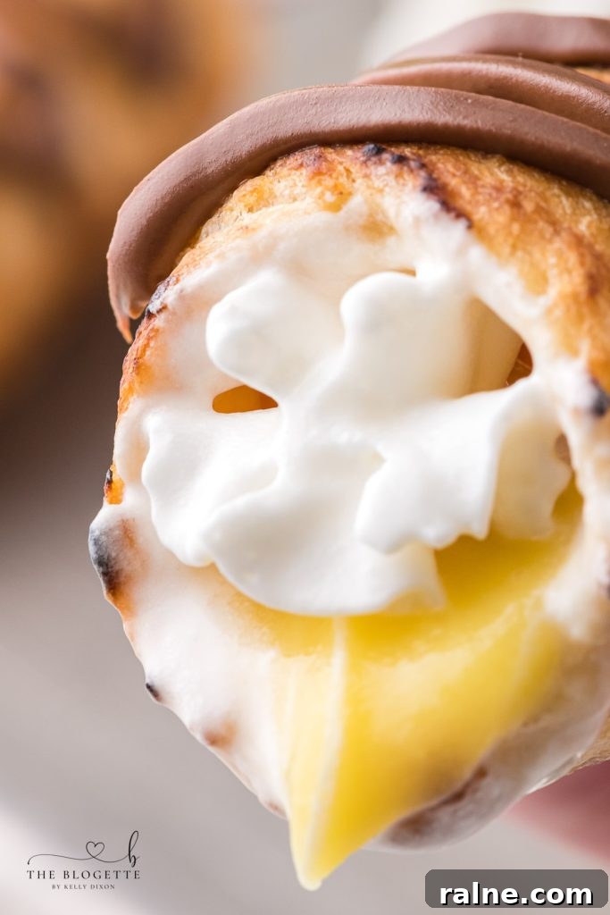 Campfire Éclairs: How to Make Gooey Chocolate-Filled Treats Over a Fire 3 Decadent Campfire Éclairs are the perfect camping recipe and are sure to be the highlight of your summer camping trip!