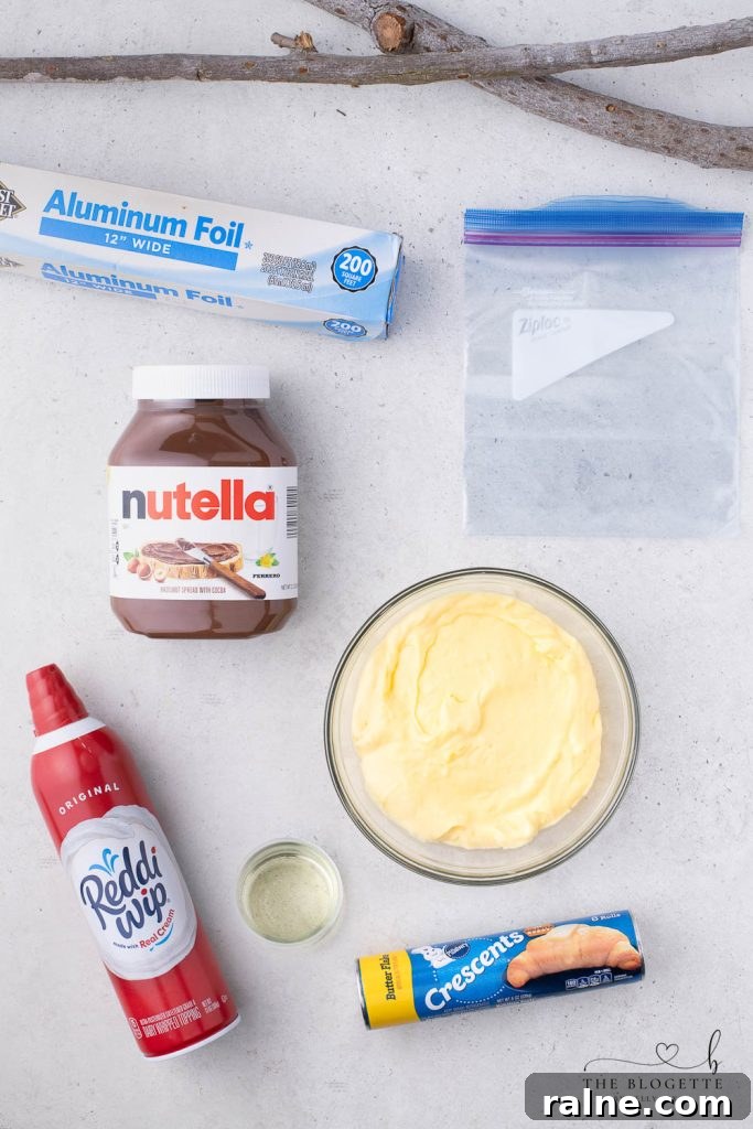 Campfire Éclairs: How to Make Gooey Chocolate-Filled Treats Over a Fire 4 Ingredients