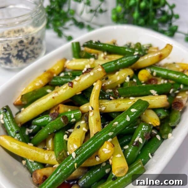 11 Flavorful Ways to Season Vegetables for Every Meal 7 frozen green beans with sesame seeds and a soy sauce drizzle