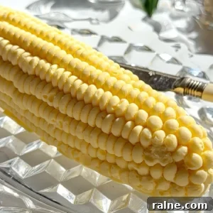 Miso Honey Corn Compound Butter Recipe for Grilled Corn and Veggies 5 Extreme close up of the high-definition kernel texture on a sweet corn compound butter centerpiece.