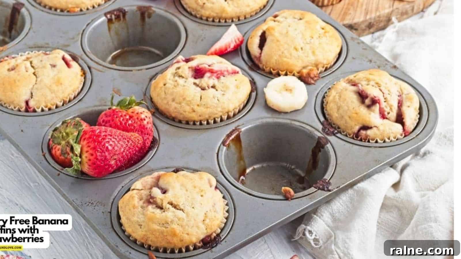 20 Sweet Muffin Recipes You Can Bake Anytime 18 Dairy Free Banana Muffins with Strawberries
