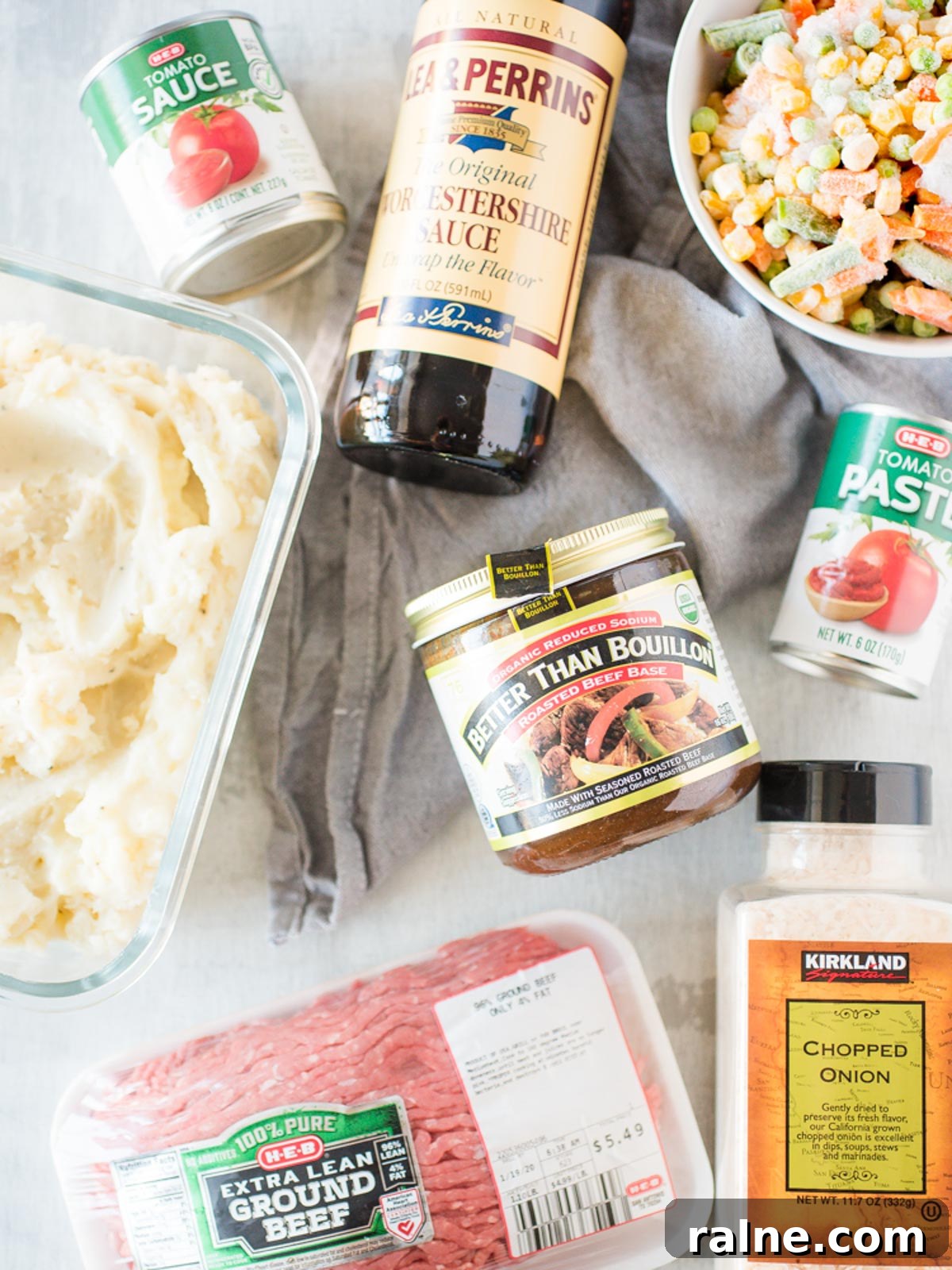 ingredients for shepherds pie