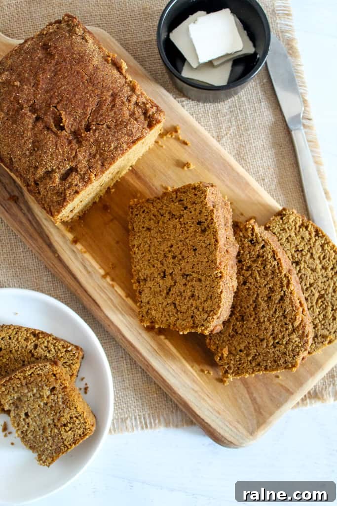 Gluten-Free Brown Bread: Boston and Irish-Style Recipes 2 overhead shot of brown bread on a cutting board