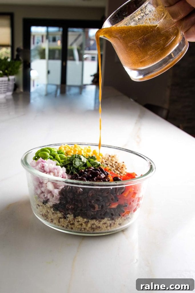 Southwest Quinoa Salad with Black Beans, Corn & Lime Dressing 8 img 4292 7
