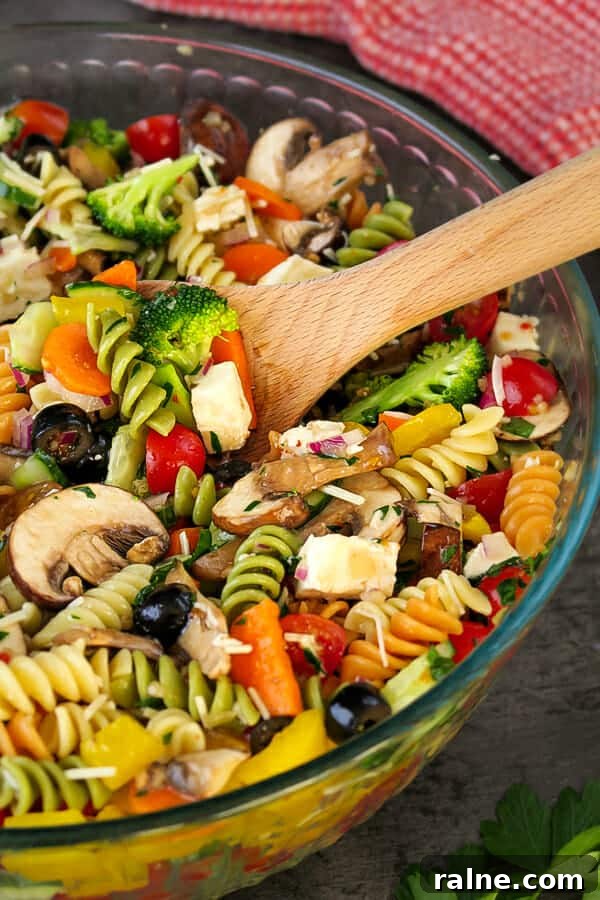 Quick & Easy Pasta Salad {Vegetarian Recipe}