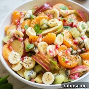 a bowl of fruit salad.