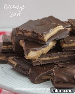 Buckeye Bark-the amazing flavor combination of chocolate and peanut butter without all the work!