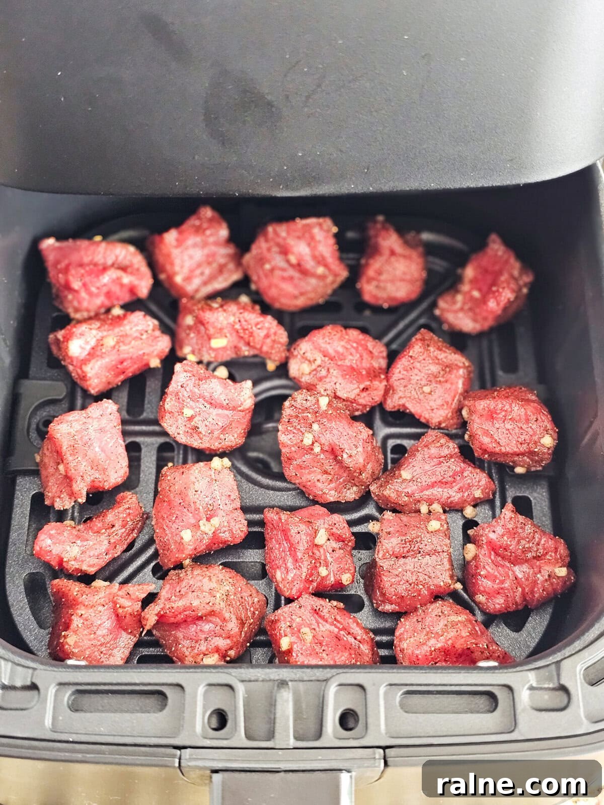 Air fried steak bites