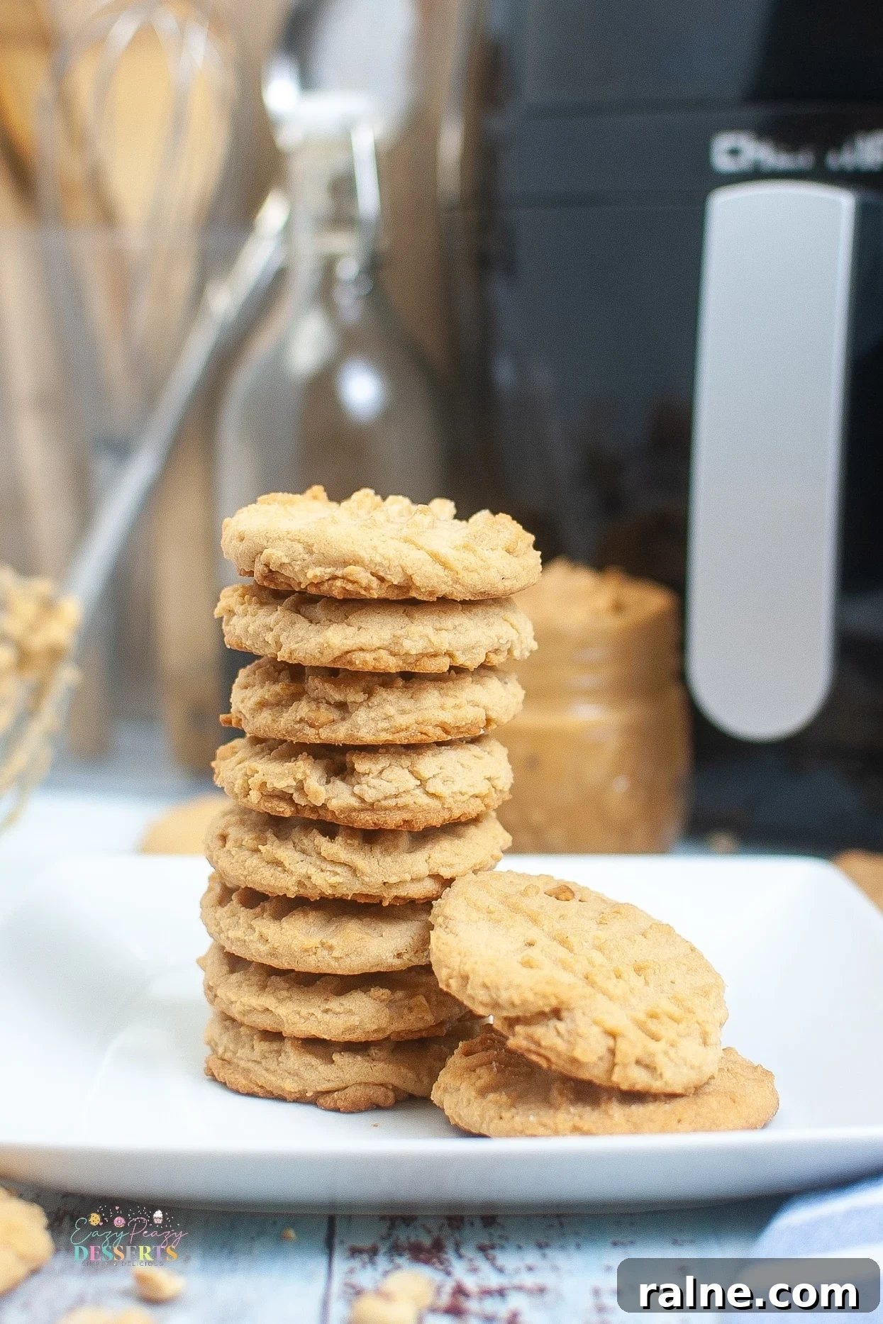 Crispy Air Fryer Peanut Butter Cookies: Quick Homemade Recipe 2 Peanut butter cookies