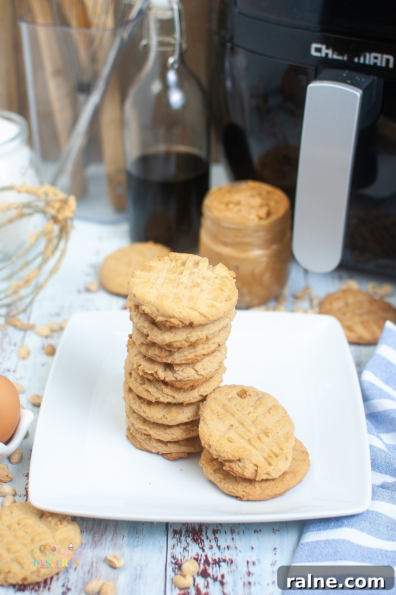 Crispy Air Fryer Peanut Butter Cookies: Quick Homemade Recipe 3 Easy peanut butter cookies