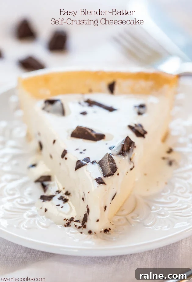 Blender-Batter Self-Crust Cheesecake Recipe That Sets Quickly 2 Easiest Crustless Cheesecake