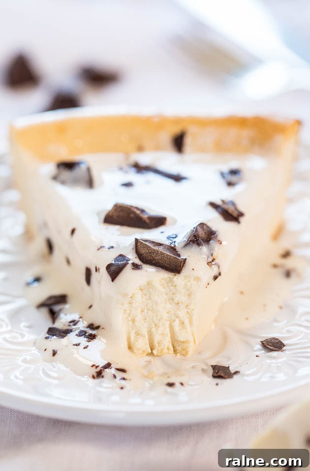 Blender-Batter Self-Crust Cheesecake Recipe That Sets Quickly 4 Slice of crustless cheesecake