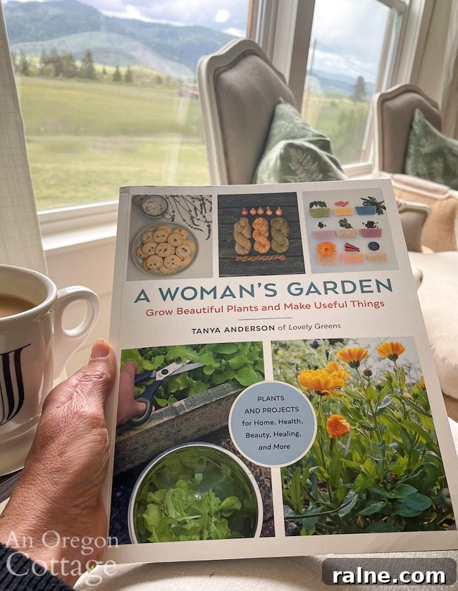Good Things List No. 38: Garden Progress, Woman’s Garden, Roomba, Ikea Desk & Books 5 reading a woman's garden book