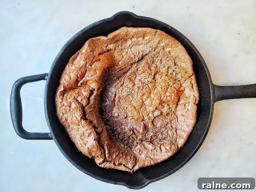 chocolate dutch baby pancake