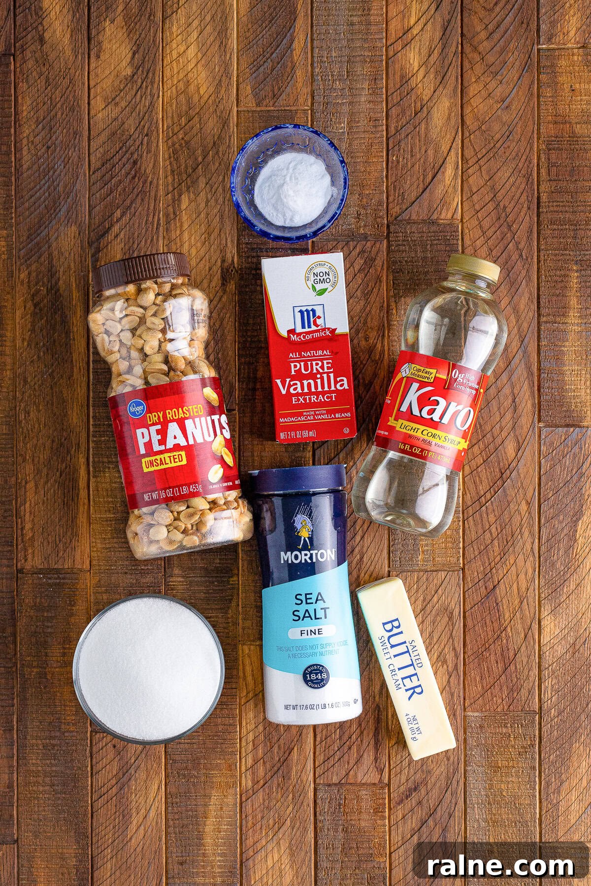 ingredients needed to make Microwave Peanut Brittle