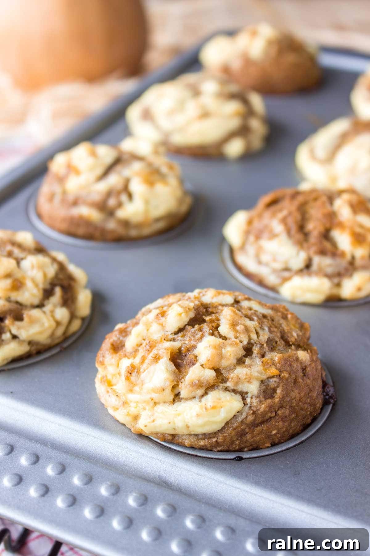 Fragrant, soft and lusciously sweet, Pumpkin Cheesecake Muffins