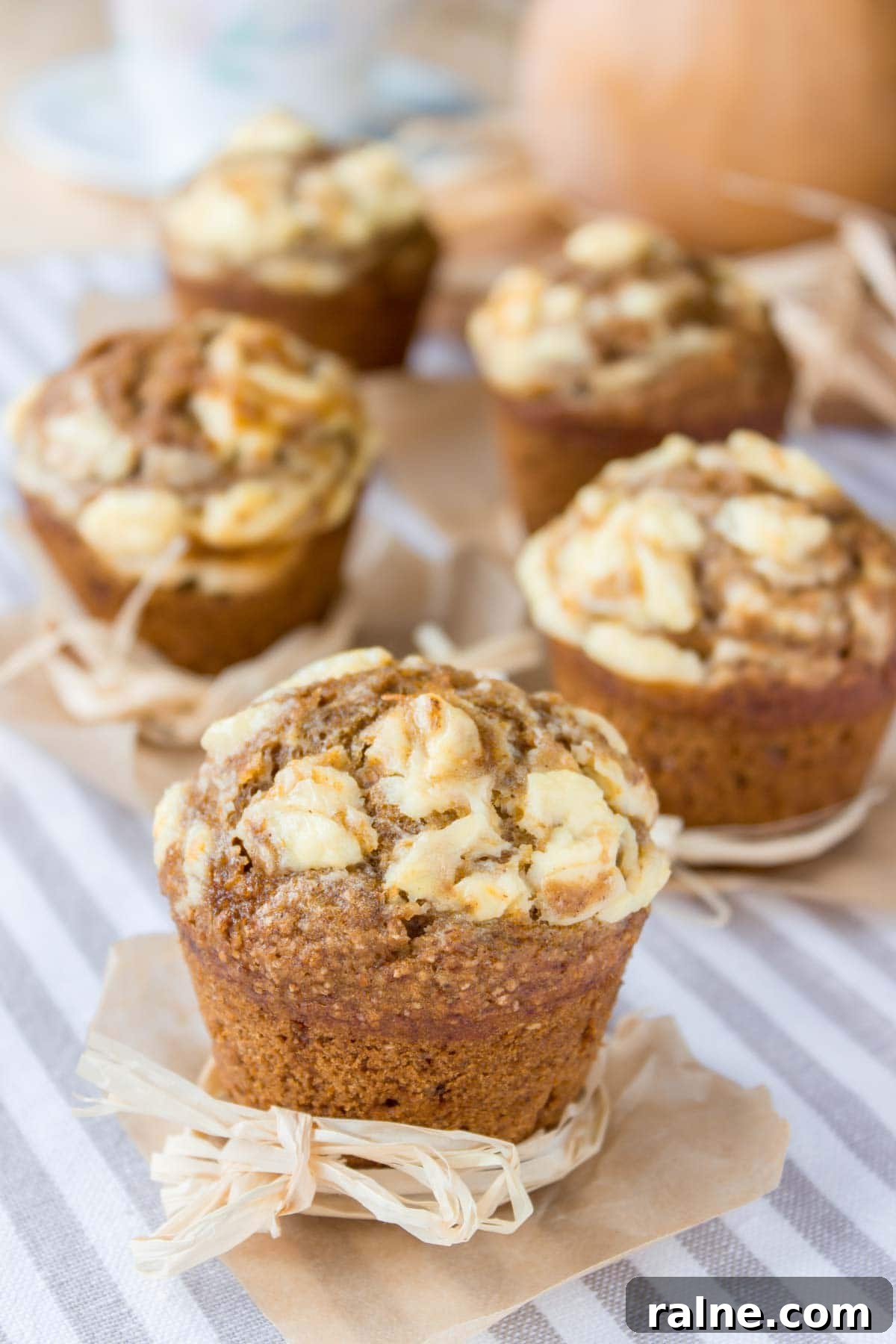 Pumpkin Cheesecake Muffins