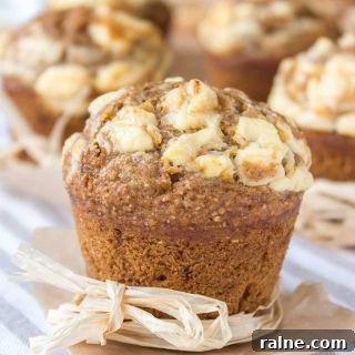Healthy Pumpkin Cheesecake Muffins